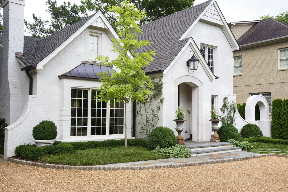 آجر سفید درنمای ساختمان