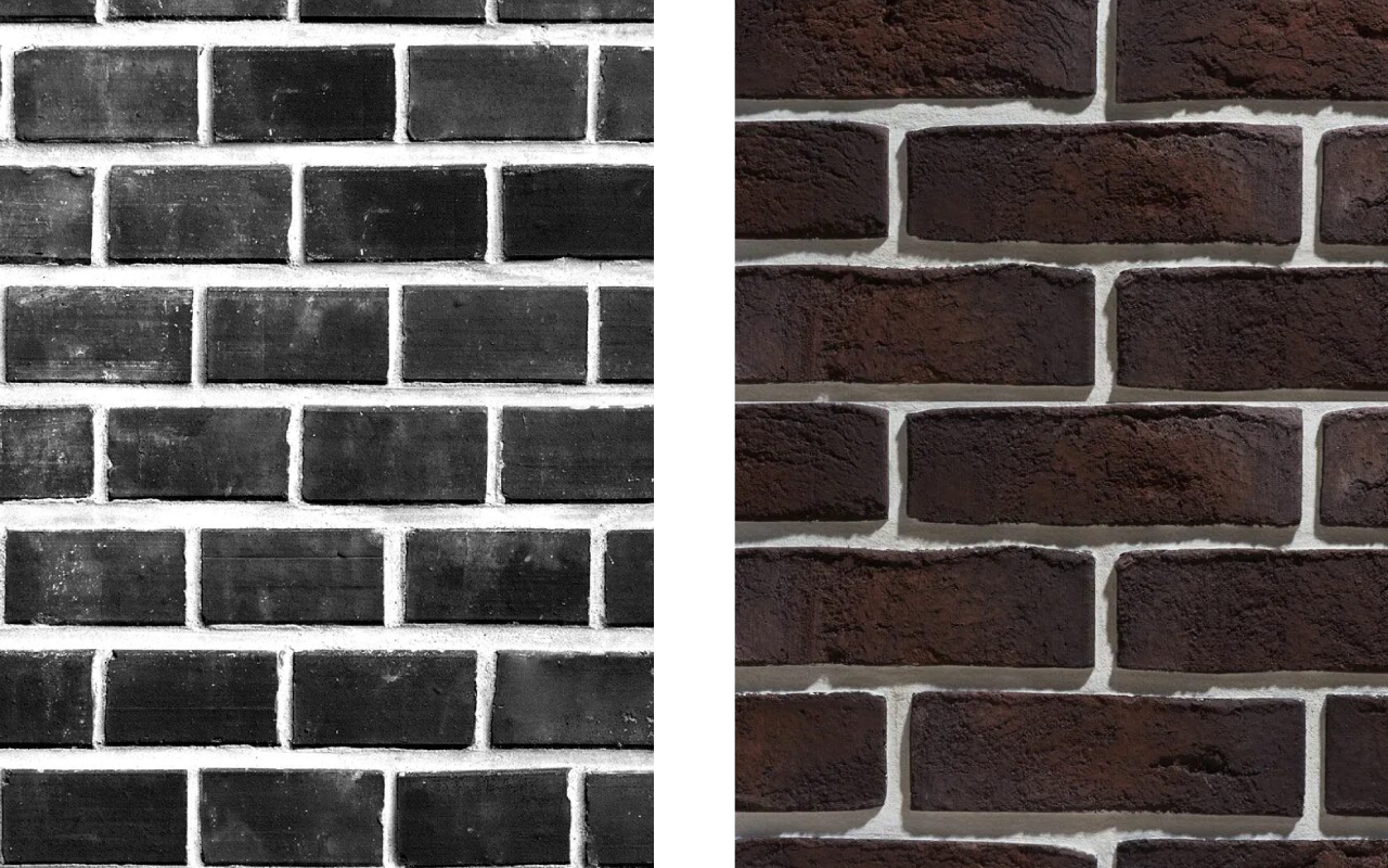 مقایسه با آجر نمای قهوه ای
